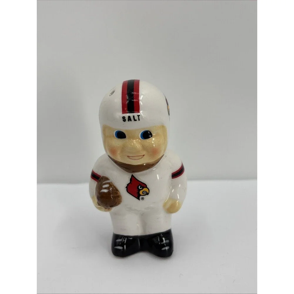 University of Louisville Cardinals Football Player Salt & Pepper Shaker Set NCAA